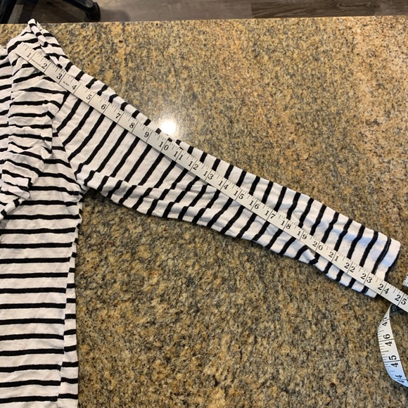 Frame Style LWTS0619 Long Sleeve Striped Shirt with ruffle detailing Size XL - Picture 8 of 9